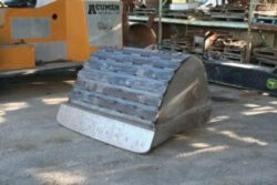 Acumen Fabrication digger being rebuilt in shop