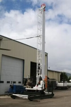 Acumen Machine fixing crane outside shop