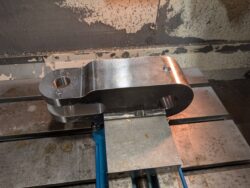 Acumen machining part in vise (1)