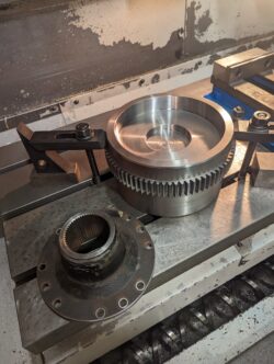 Acumen machining part with grooves